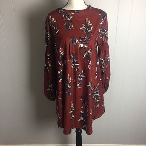 Floral Babydoll Boho Dress-S